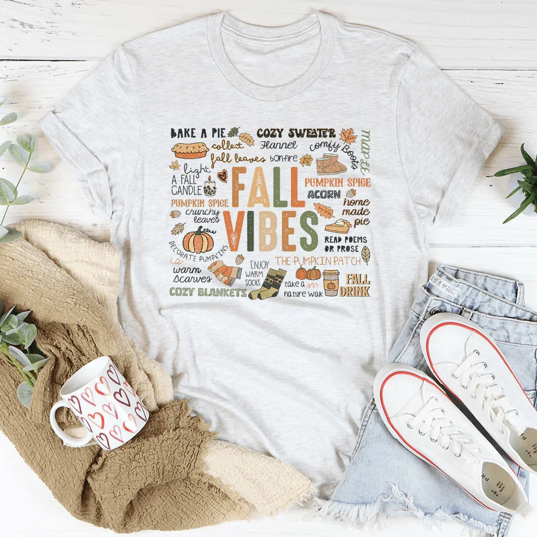 Fall Vibes Tee Ash / S Peachy Sunday T-Shirt