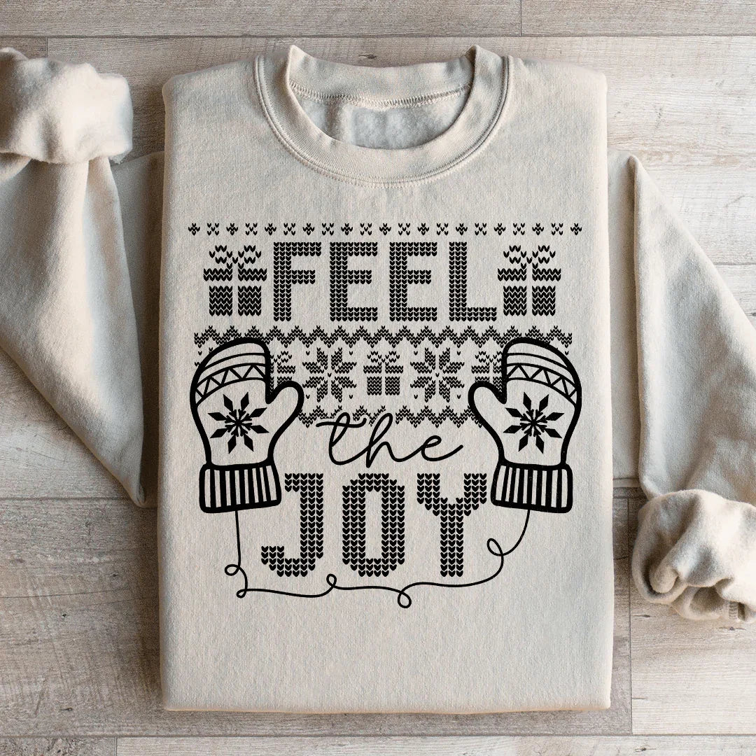 Feel The Joy Sweatshirt Sand / S Peachy Sunday T-Shirt