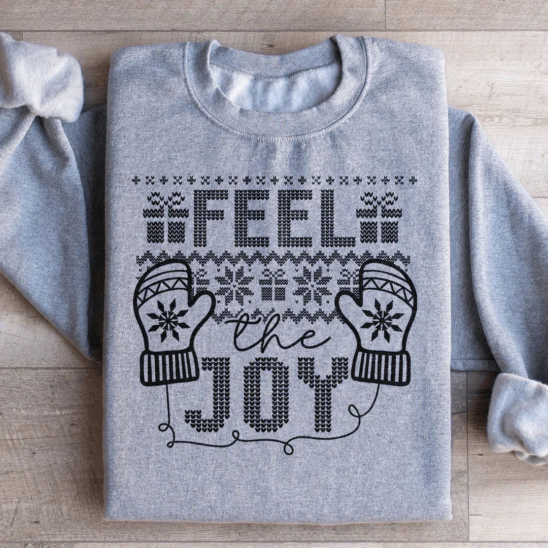 Feel The Joy Sweatshirt Sport Grey / S Peachy Sunday T-Shirt