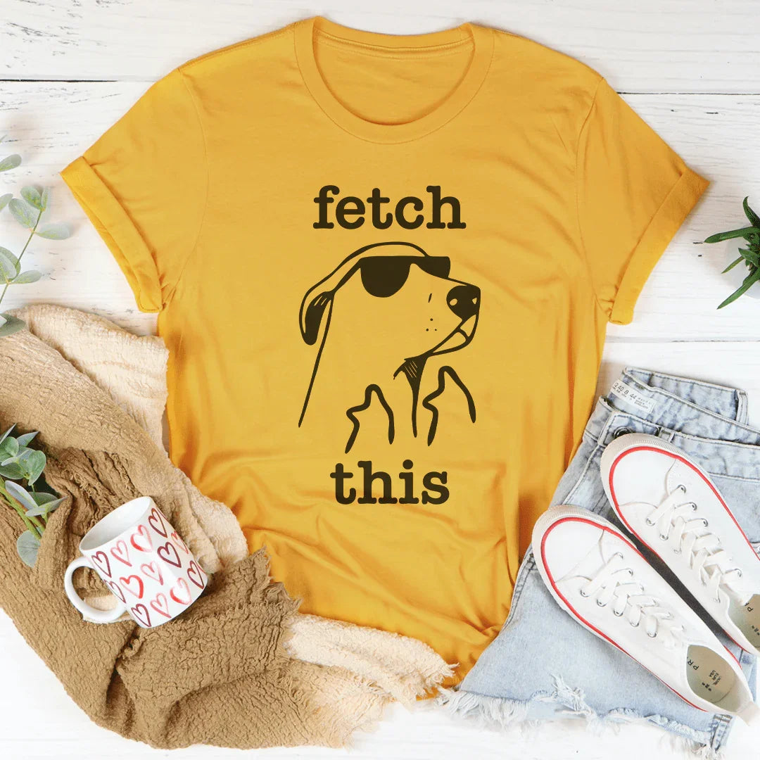 Fetch This Tee Mustard / S Peachy Sunday T-Shirt