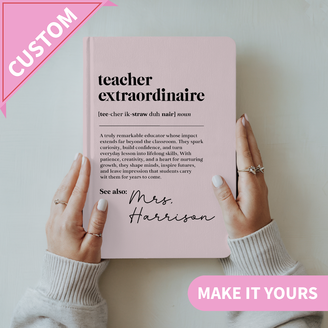 Personalized Teacher Definition Journal