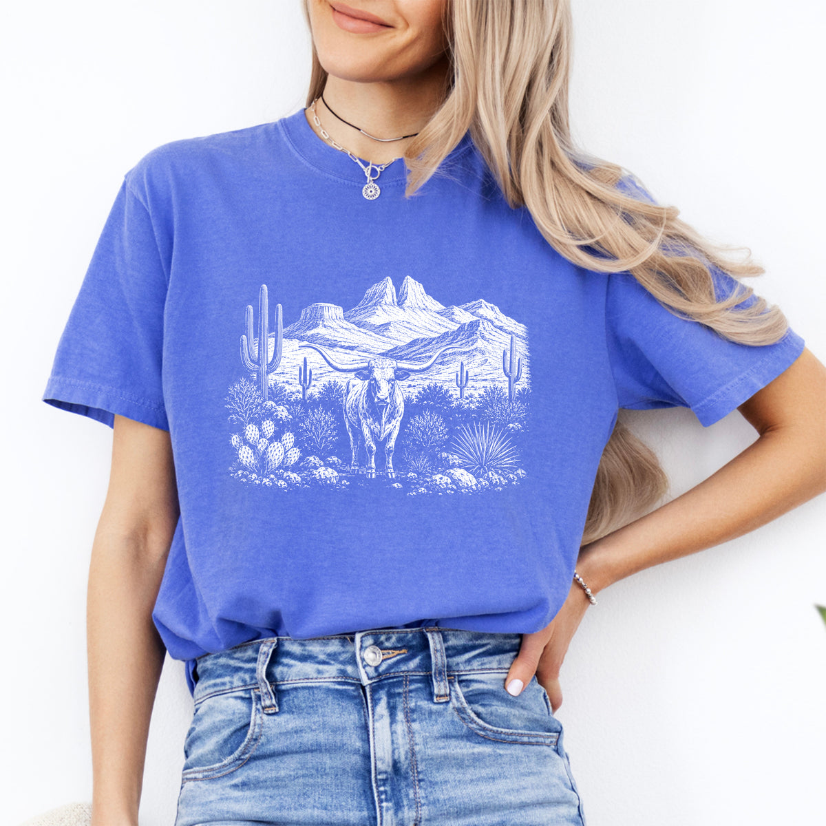 Retro-Western-T-Shirt mit Grafik