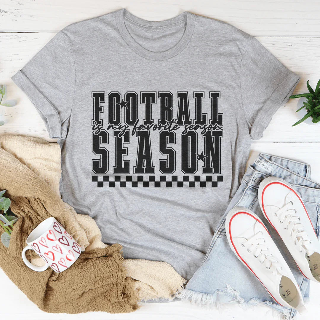 Football Season Is My Favorite Season Tee Athletic Heather / S Peachy Sunday T-Shirt