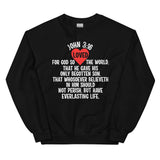 For God So Loved The World Sweatshirt Black / S Peachy Sunday T-Shirt