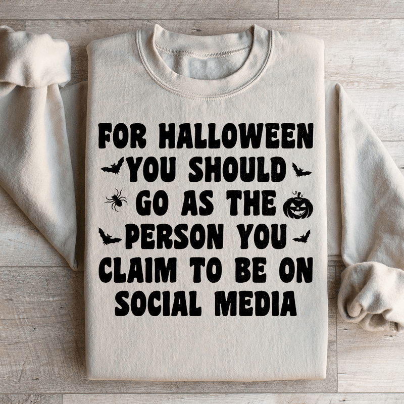 For Halloween You Should Go As Sweatshirt Sand / S Peachy Sunday T-Shirt