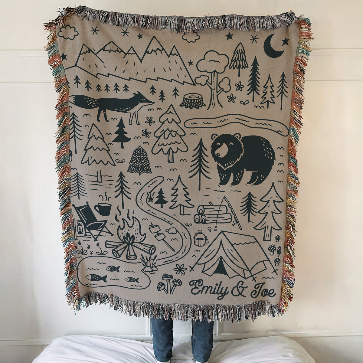 Couverture de camping tissée personnalisée