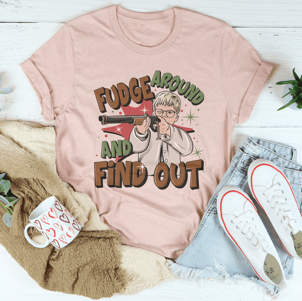 Fudge Around And Find Out Tee Heather Prism Peach / S Peachy Sunday T-Shirt