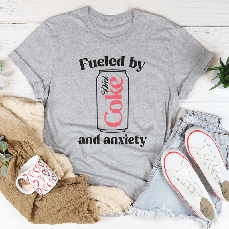 Fueled By Diet Coke & Anxiety Tee Athletic Heather / S Peachy Sunday T-Shirt