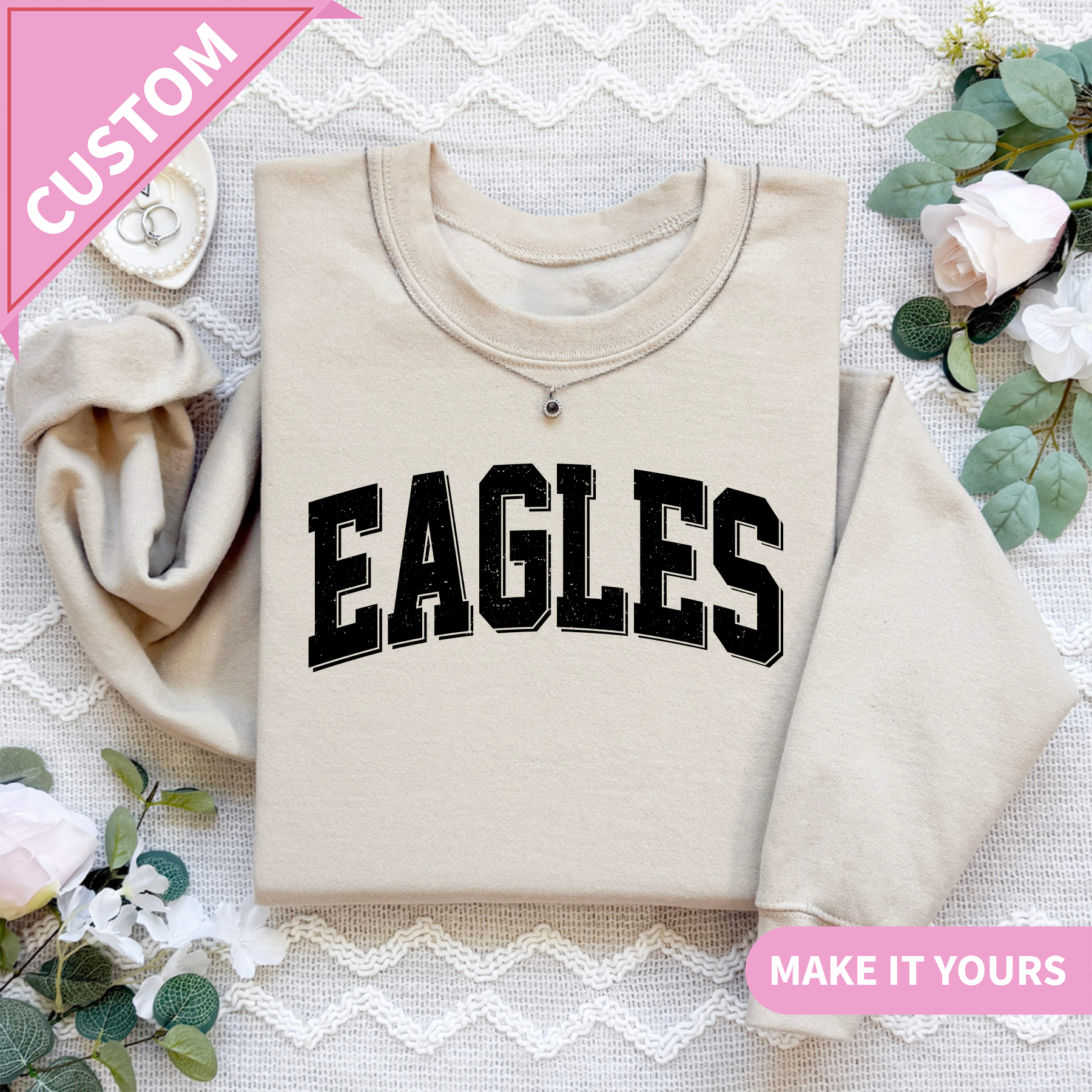 Personalized School Mascot Sweatshirt