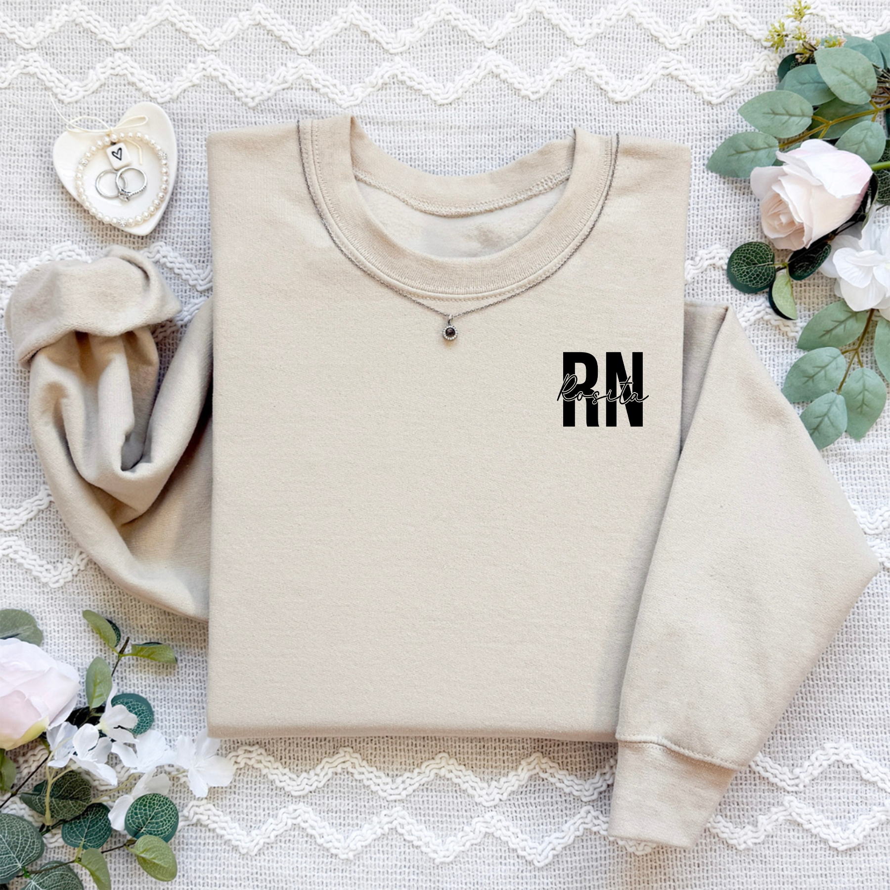 Personalized Registered Nurse Sweatshirt With Name
