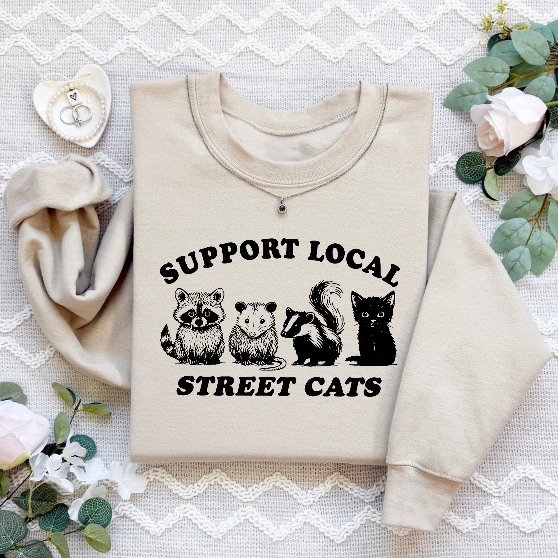 Support Your Local Street Cats Sweatshirt