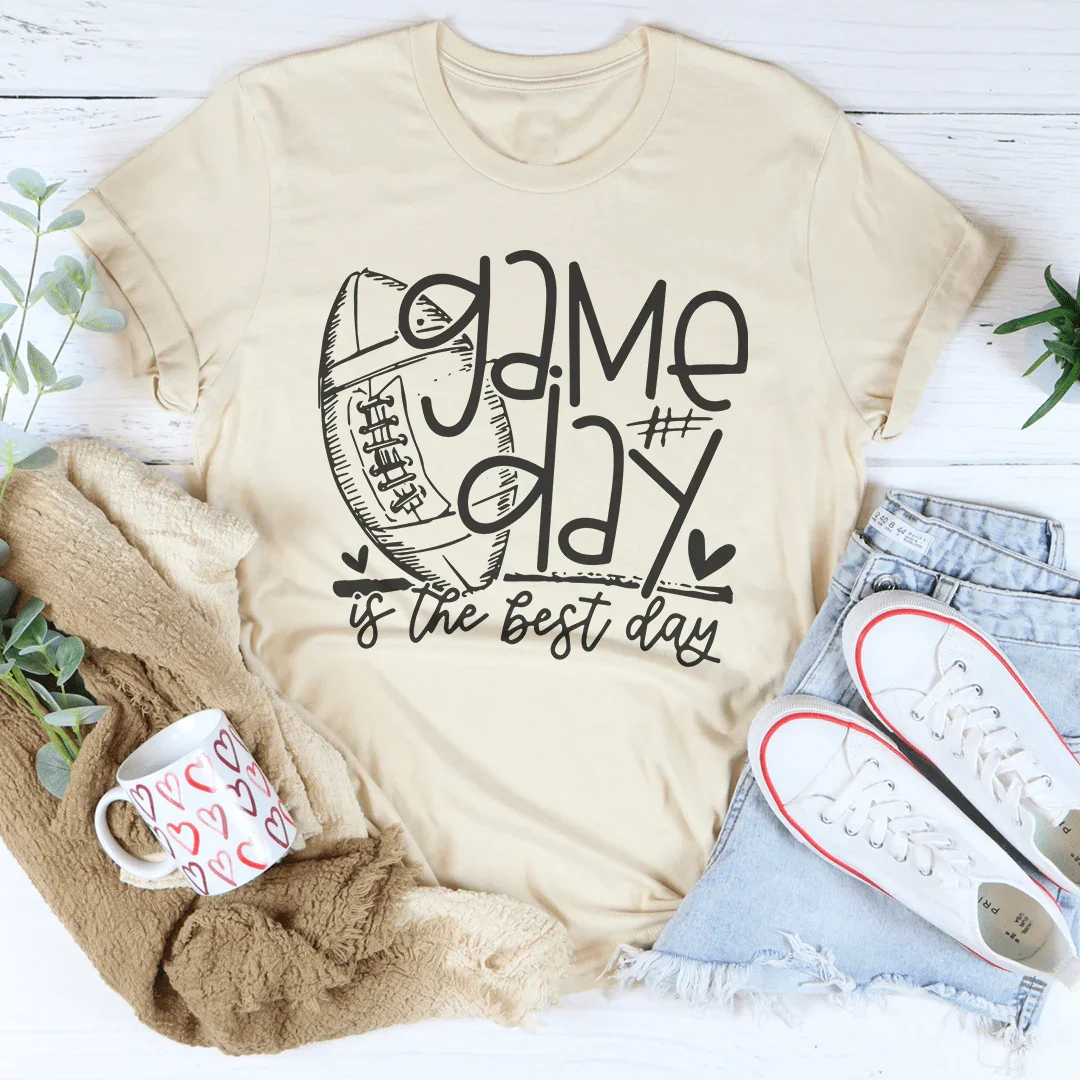 Game Day Is Best Day Tee Soft Cream / S Peachy Sunday T-Shirt