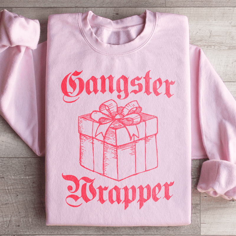 Gangster Wrapper Sweatshirt Light Pink / S Peachy Sunday T-Shirt