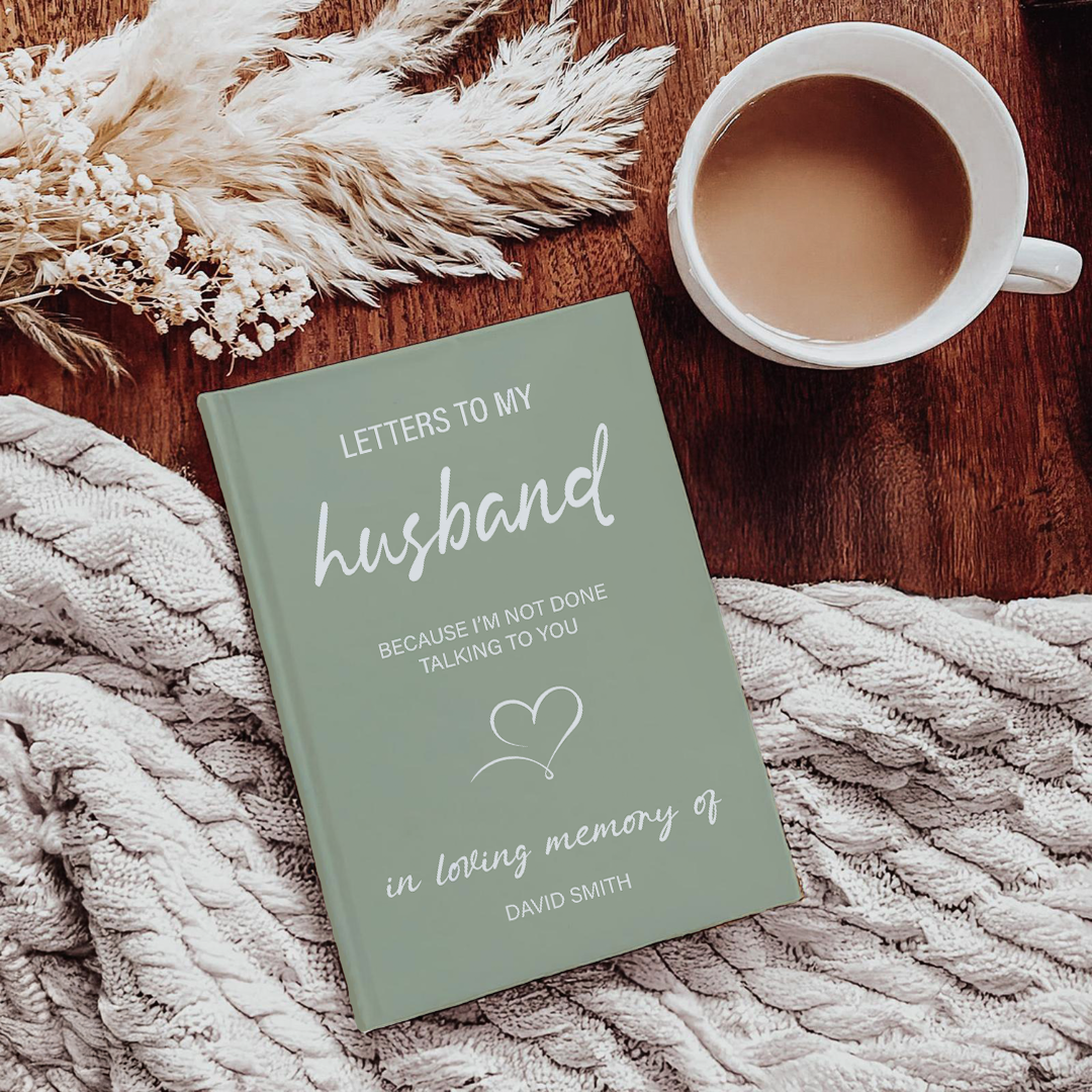 Personalized Letters to My Husband Grief Journal