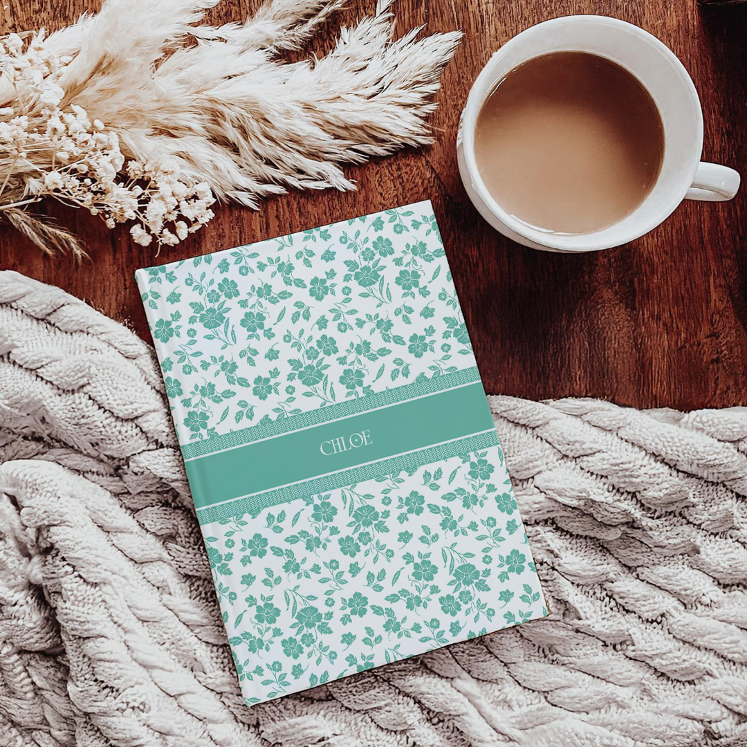 Personalized Blue Toil Journal