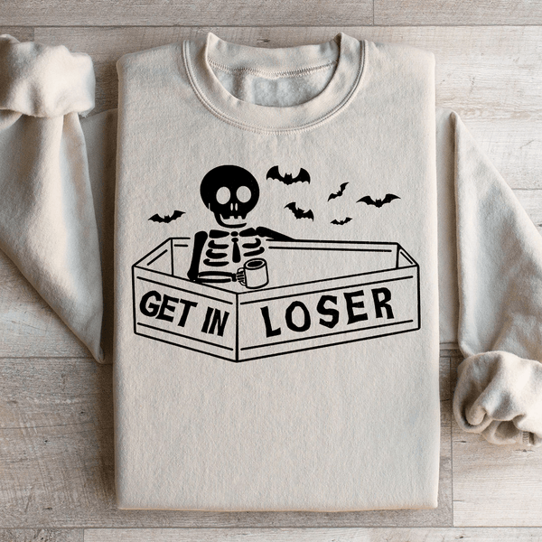 Get In Loser Halloween Sweatshirt Peachy Sunday T-Shirt