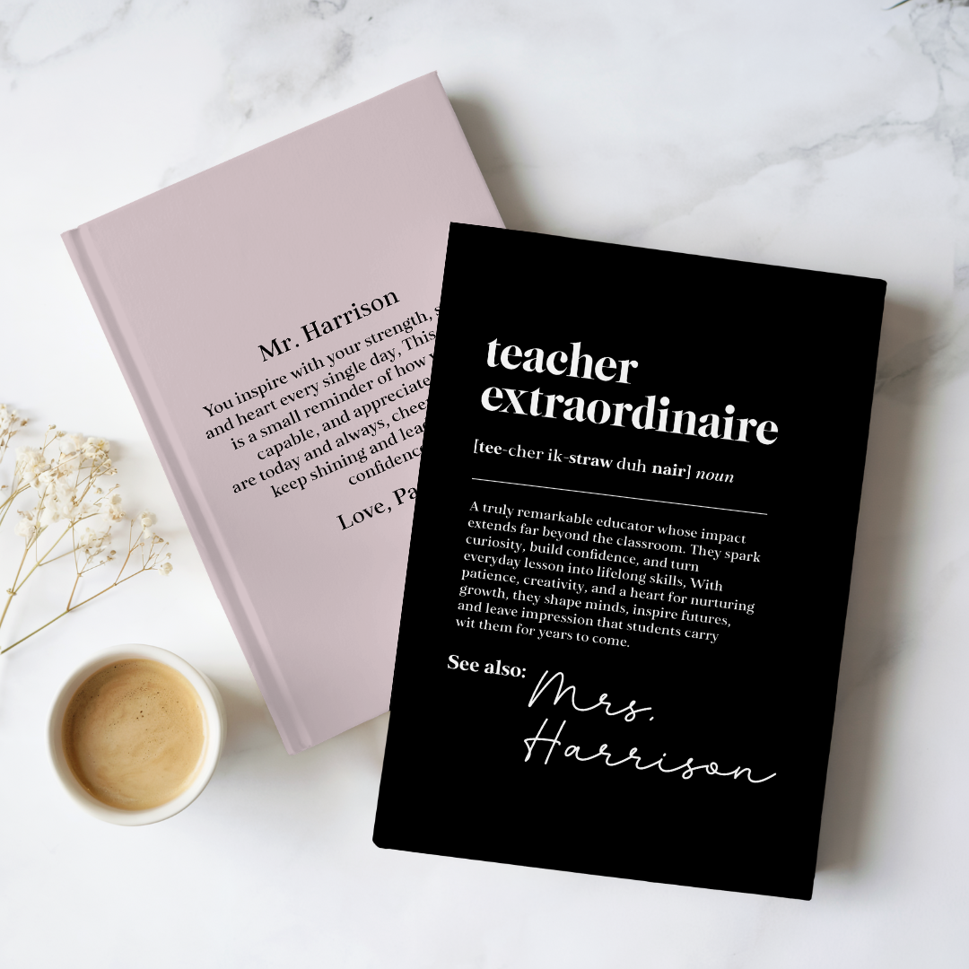 Personalized Teacher Definition Journal