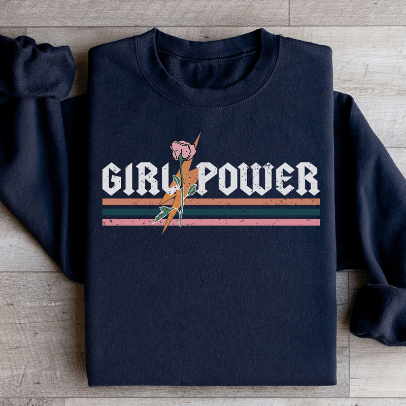Girl Power Rose Sweatshirt Peachy Sunday T-Shirt