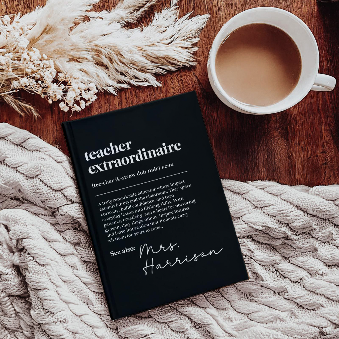 Personalized Teacher Definition Journal