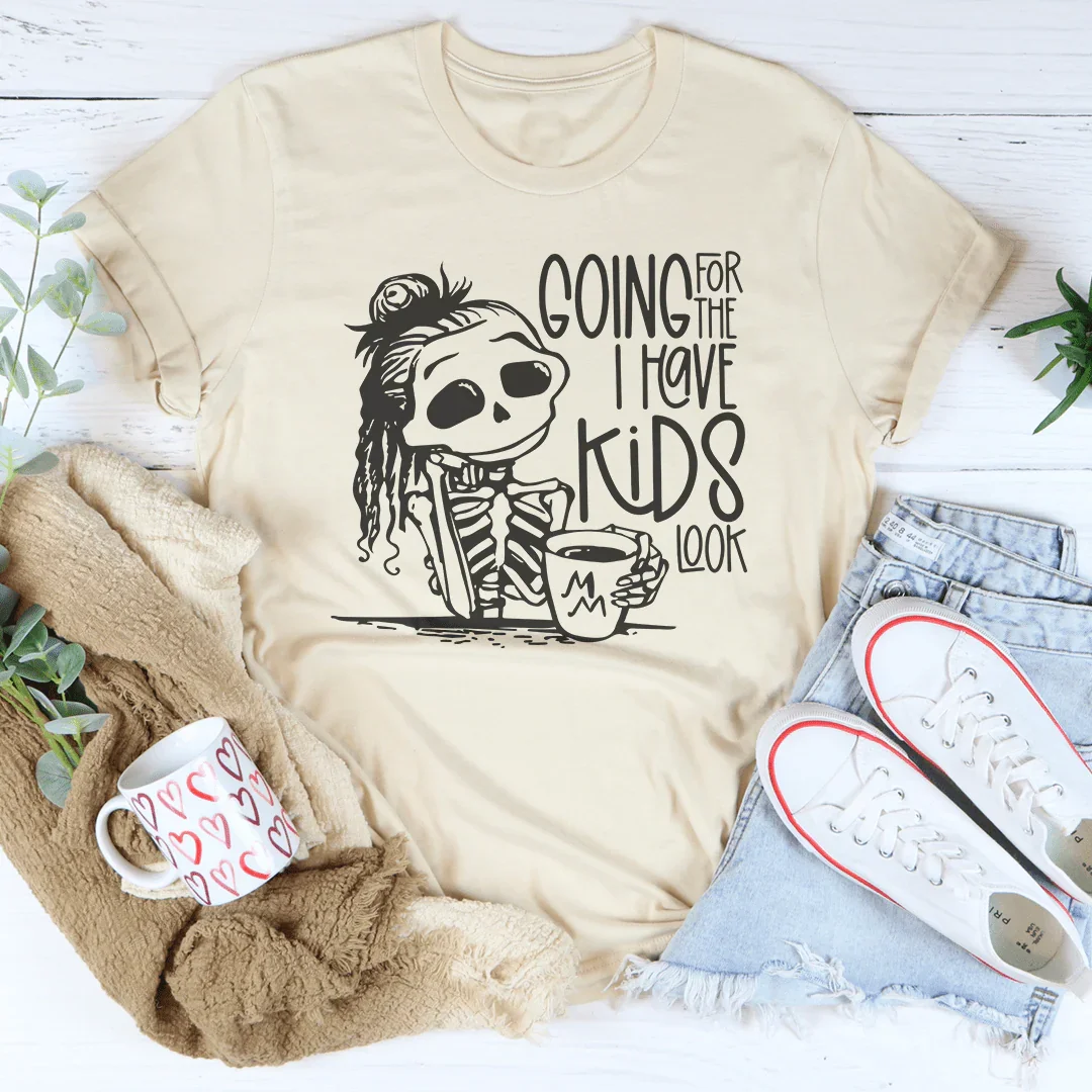 Going For The I Have Kids Look Tee Soft Cream / S Peachy Sunday T-Shirt
