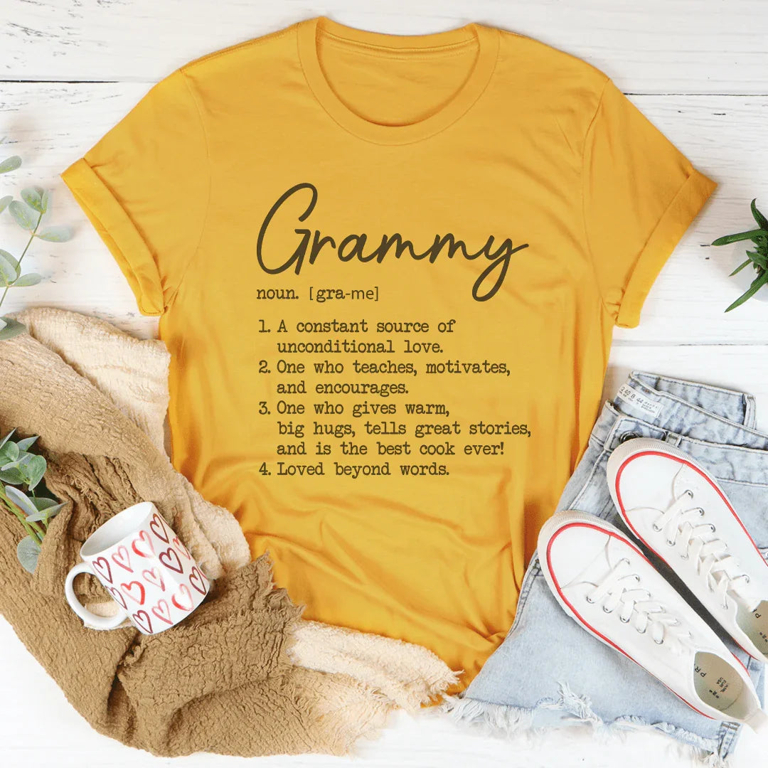 Grammy A Constant Source Of Unconditional Love Tee Mustard / S Peachy Sunday T-Shirt