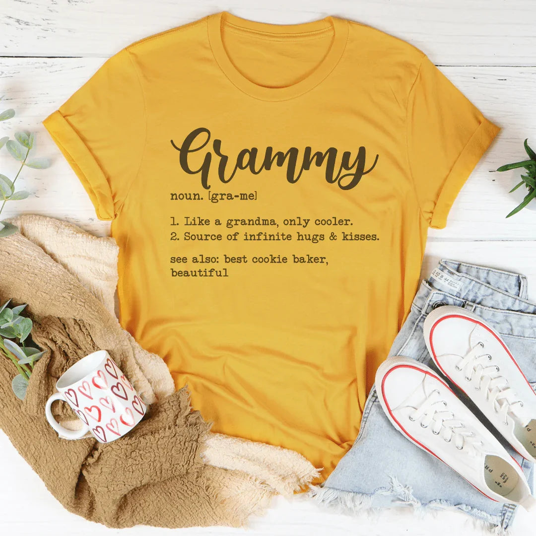 Grammy Like A Grandma Only Cooler Tee Mustard / S Peachy Sunday T-Shirt