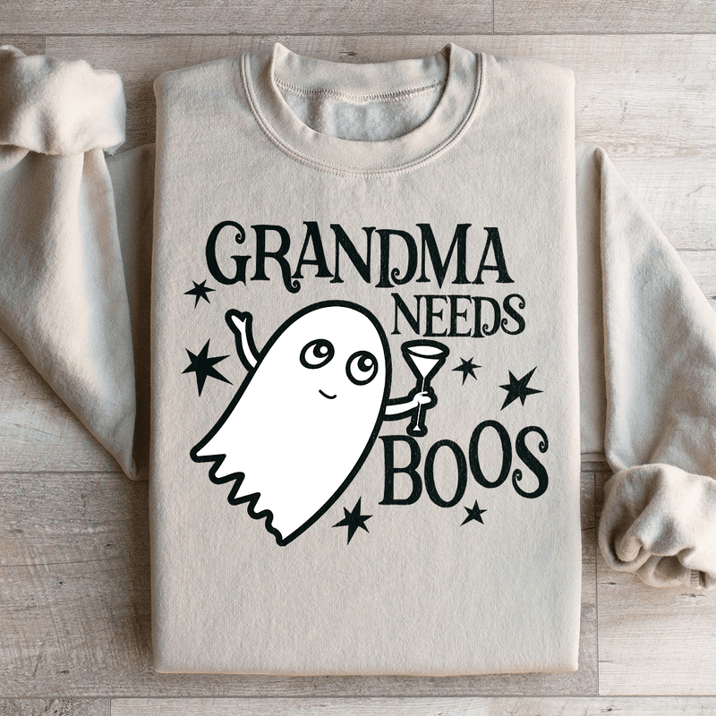 Grandma Needs Boos Sweatshirt Sand / S Peachy Sunday T-Shirt