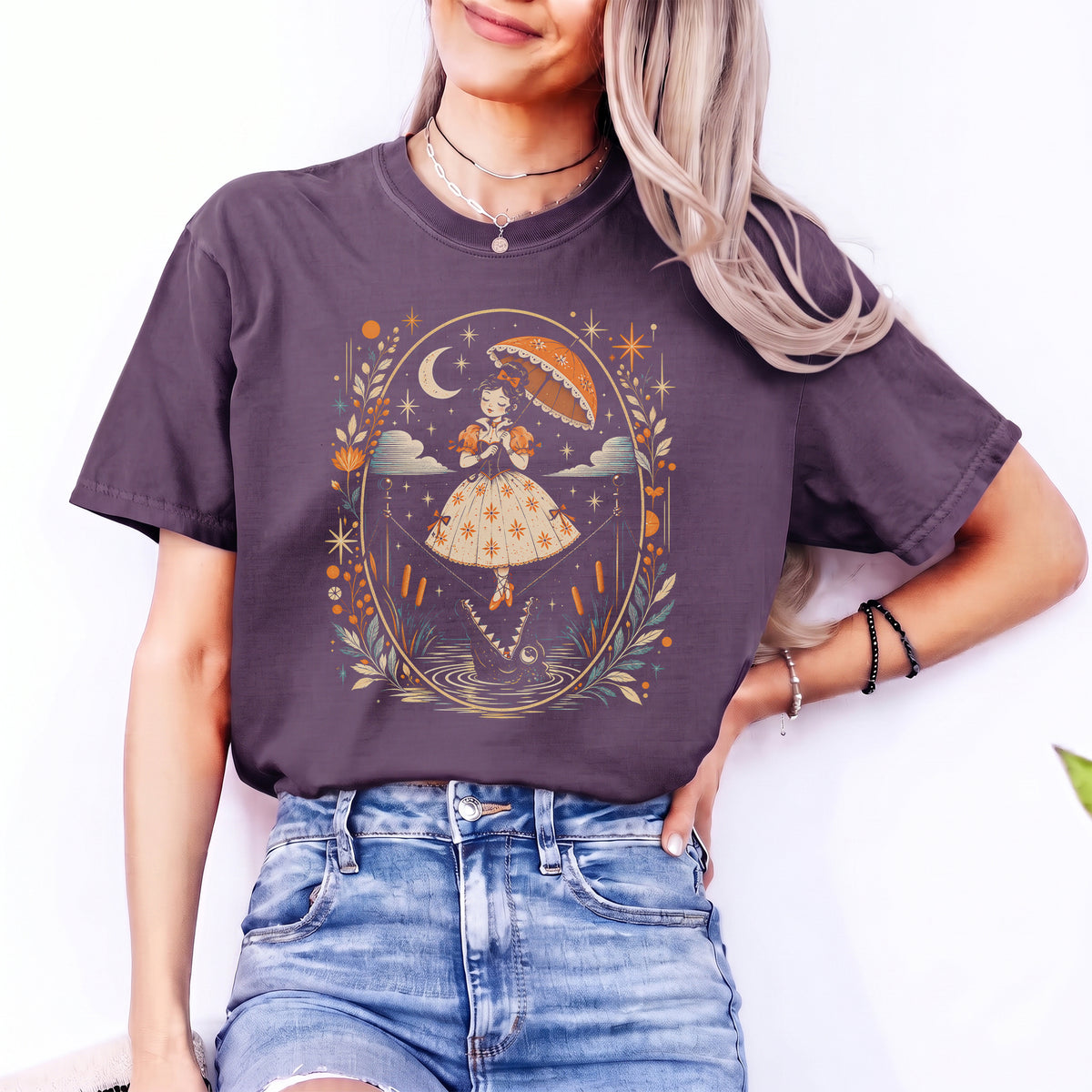 T-shirt graphique vintage « funambule »