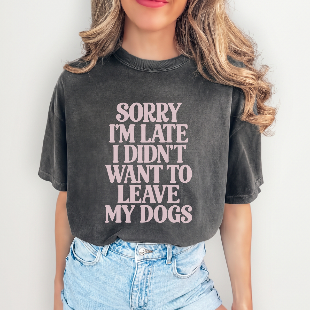 Camiseta «Perdón por llegar tarde»