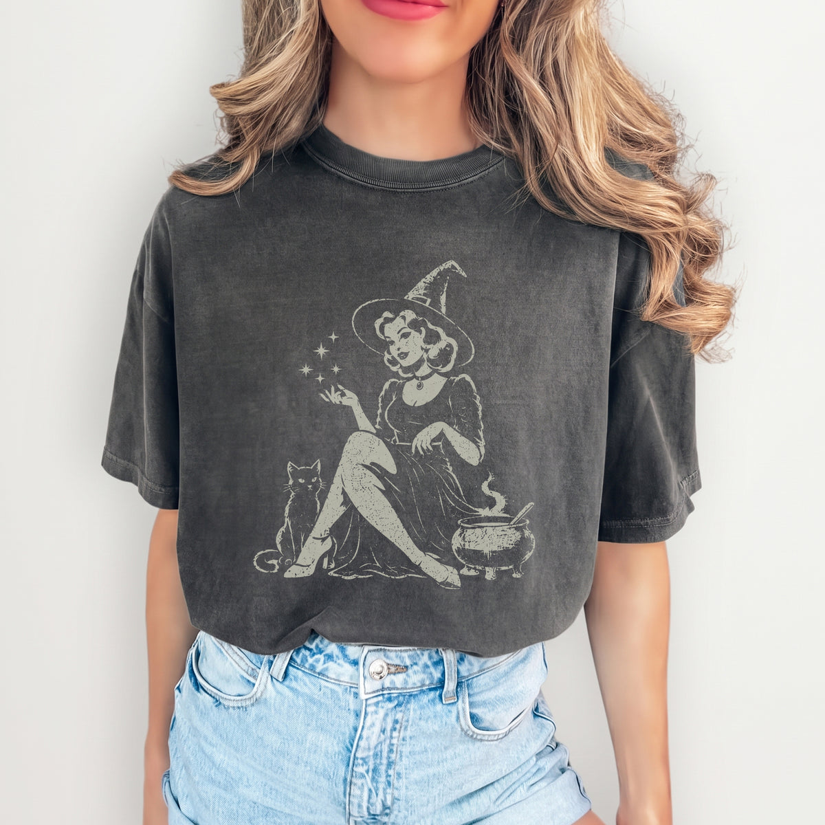 T-shirt de sorcière vintage