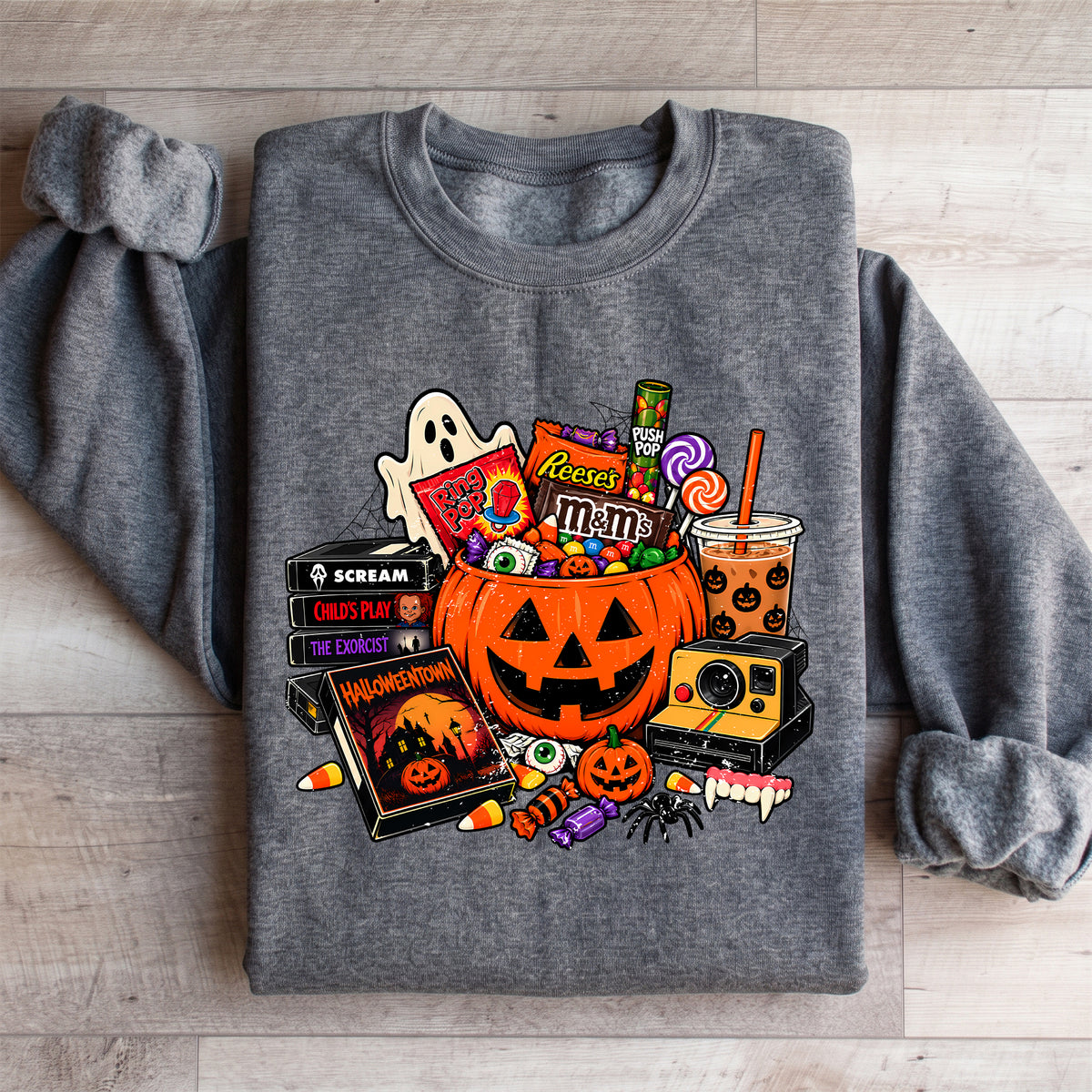 Sudadera retro de Halloween para pedir dulces