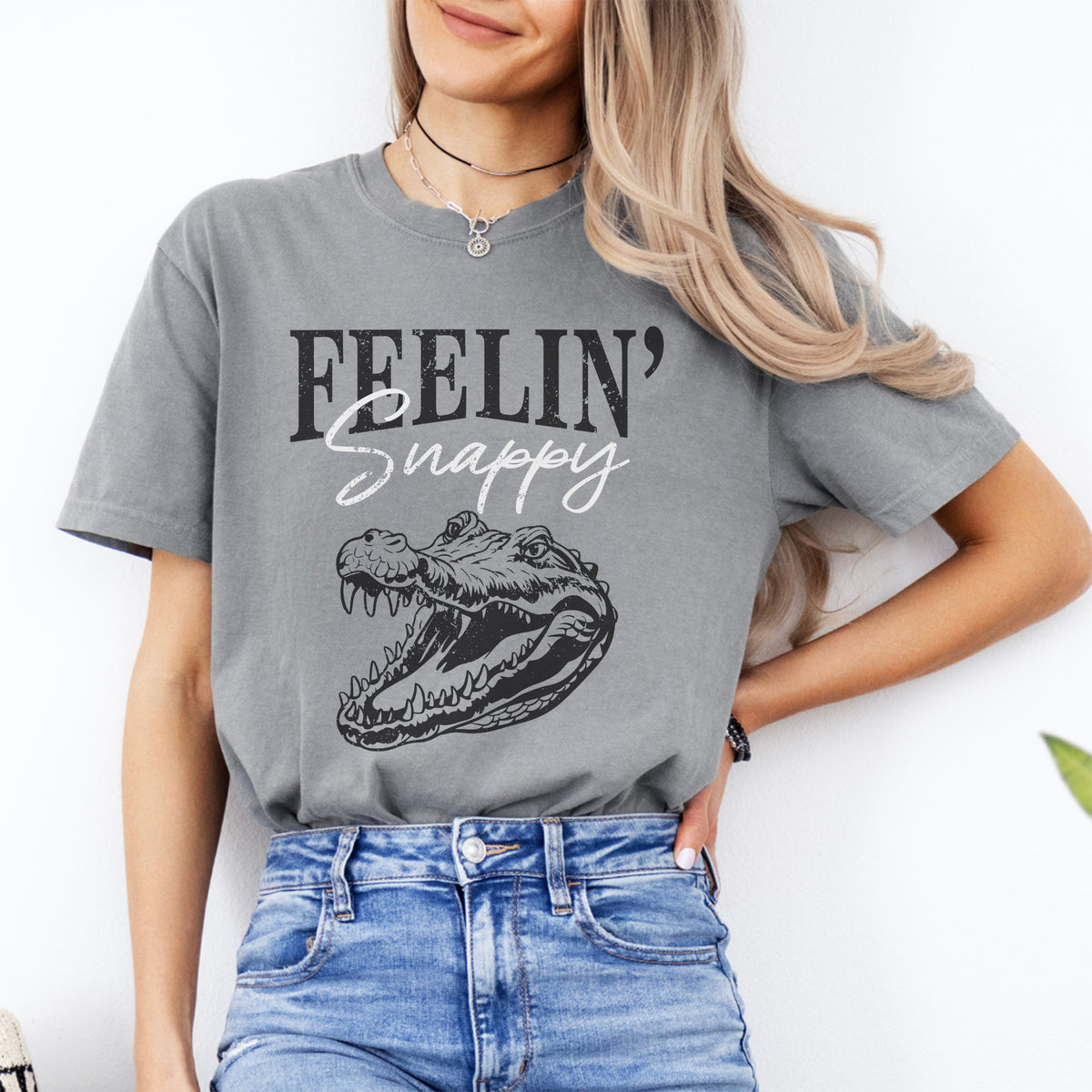 Camiseta de caimán «Me siento de maravilla»