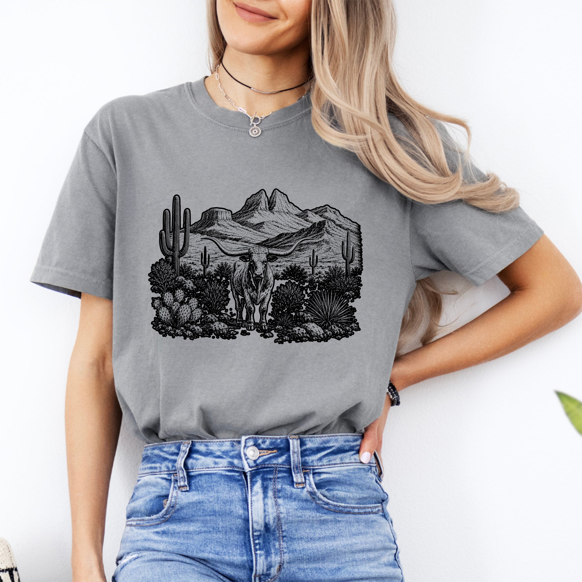 Retro-Western-T-Shirt mit Grafik