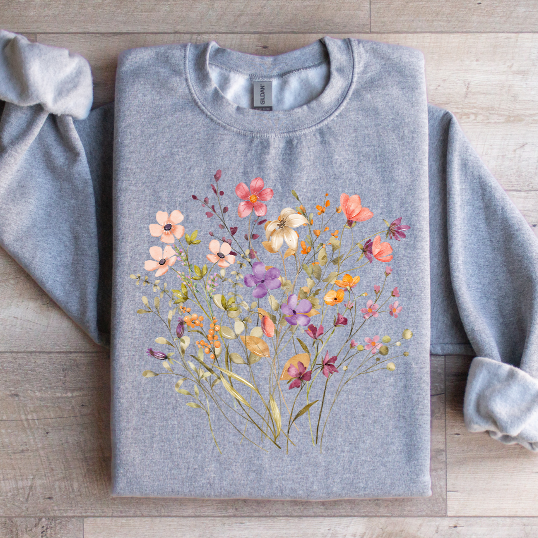 Boho Wildflowers Sweatshirt