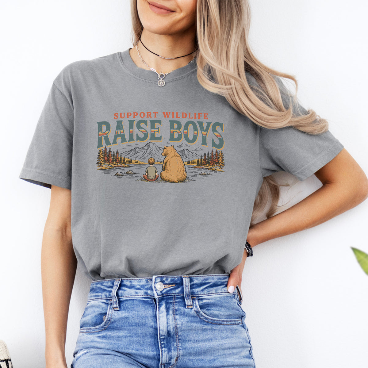 T-shirt pour garçons « Soutenez la faune sauvage »