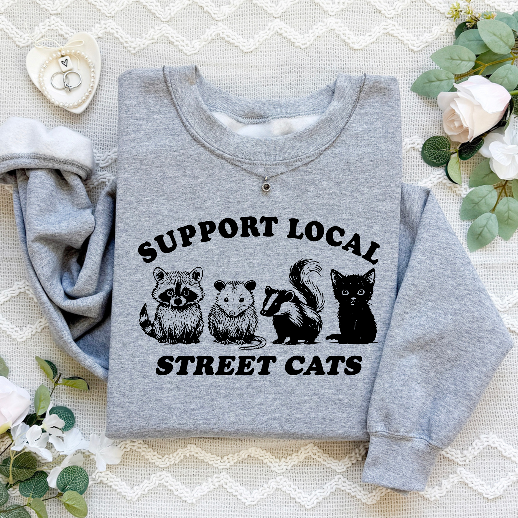 Support Your Local Street Cats Sweatshirt