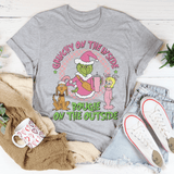 Grinchy On The Inside Bougie On The Outside Tee Athletic Heather / S Printify T-Shirt T-Shirt