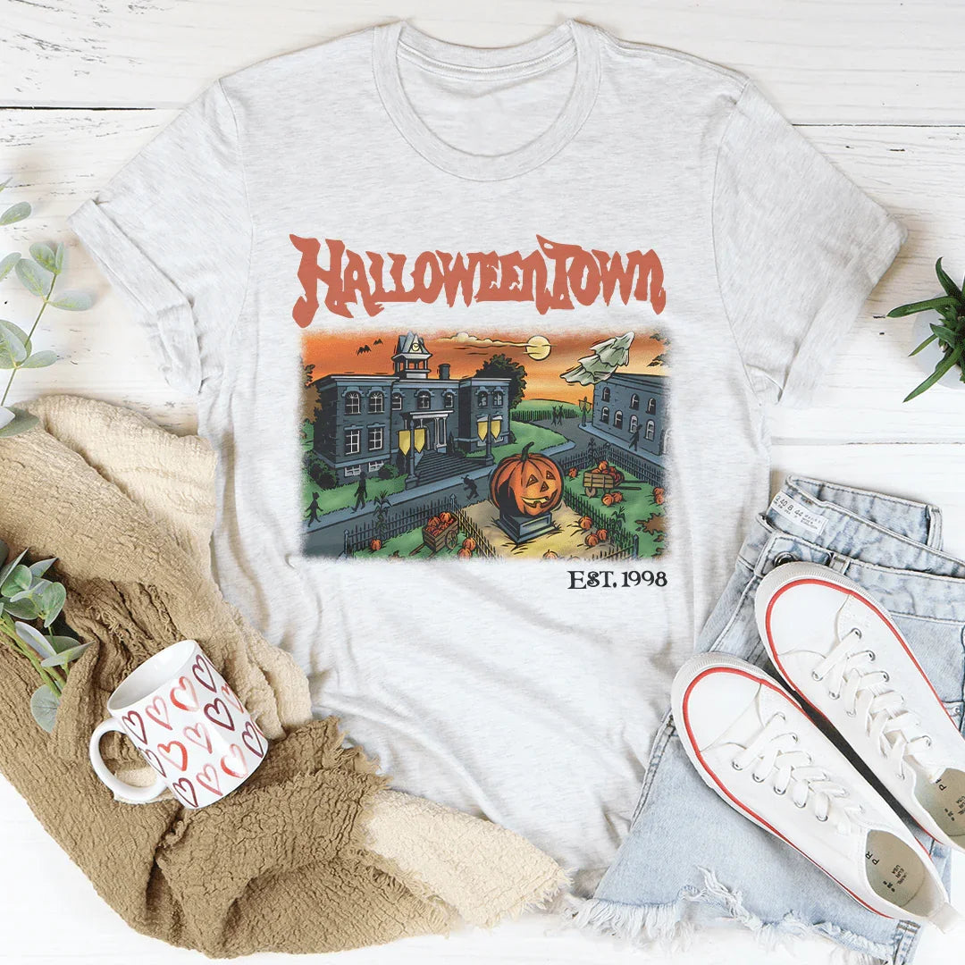 Halloween Town Est 1998 Tee Ash / S Peachy Sunday T-Shirt