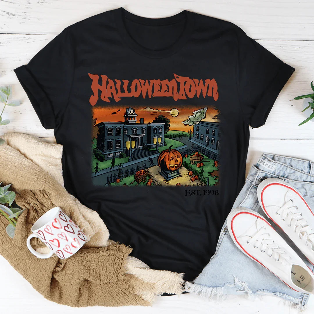 Halloween Town Est 1998 Tee Black Heather / S Peachy Sunday T-Shirt