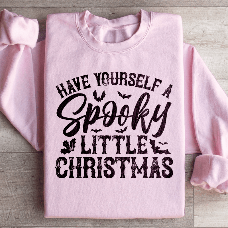 Have Yourself A Spooky Little Christmas Sweatshirt Light Pink / S Peachy Sunday T-Shirt