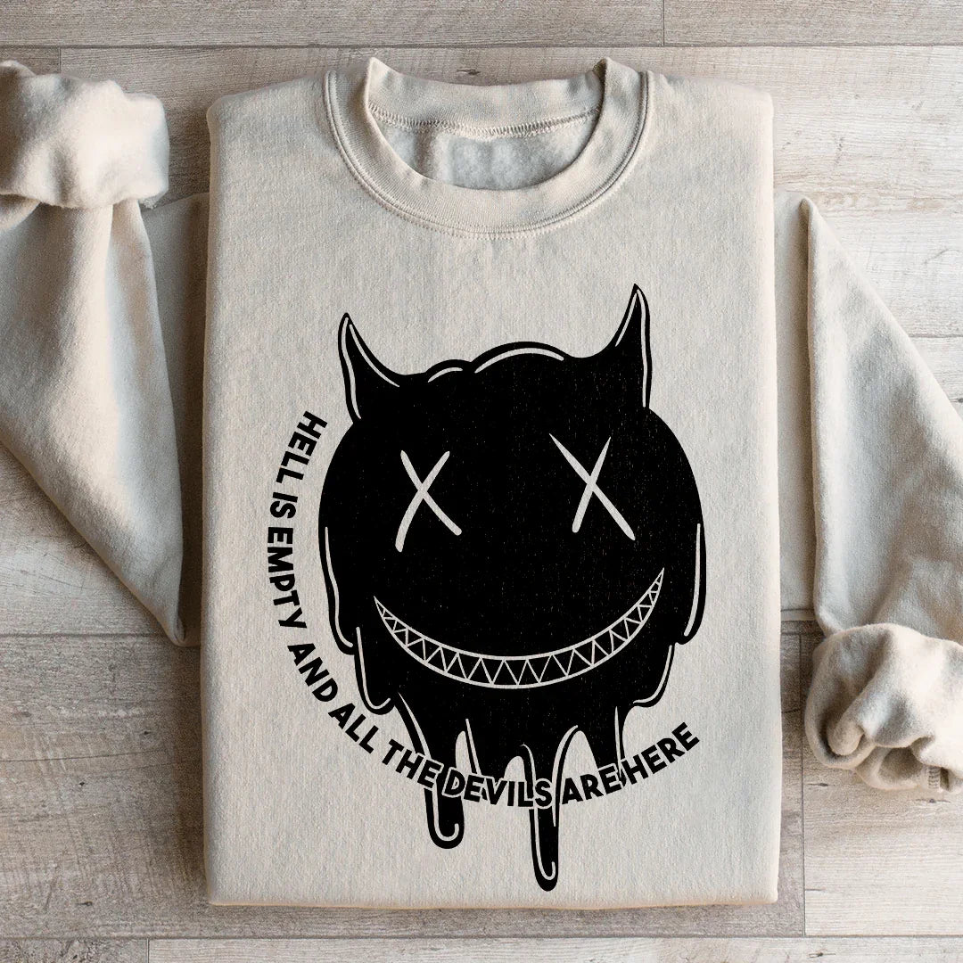 Hell Is Empty Sweatshirt Sand / S Peachy Sunday T-Shirt