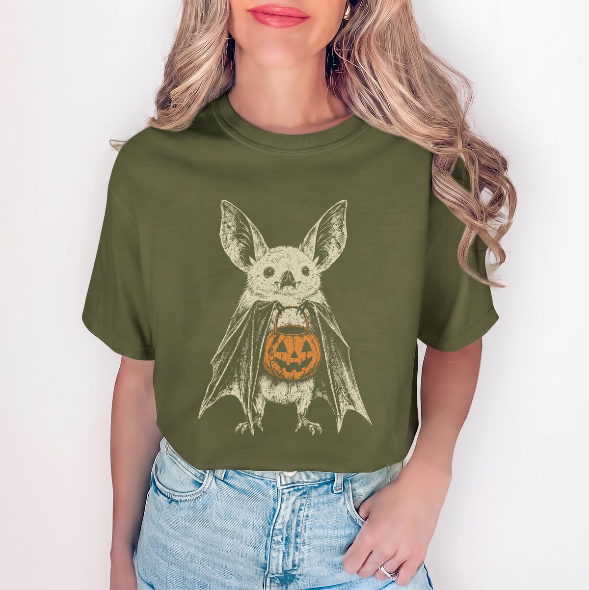 Retro Halloween Bat Tee