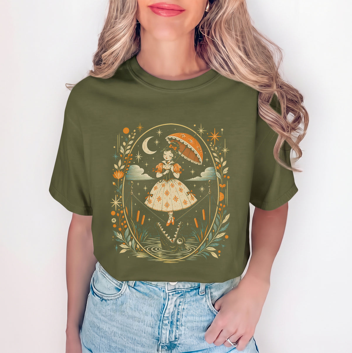 T-shirt graphique vintage « funambule »
