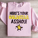Here's Your Gold Star Sweatshirt Light Pink / S Peachy Sunday T-Shirt