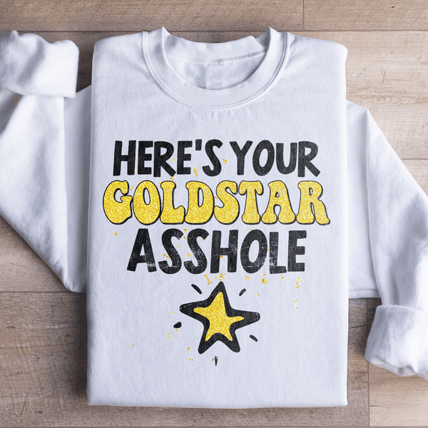 Here's Your Gold Star Sweatshirt White / S Peachy Sunday T-Shirt