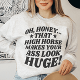 High Horse Sweatshirt Sport Grey / S Peachy Sunday T-Shirt