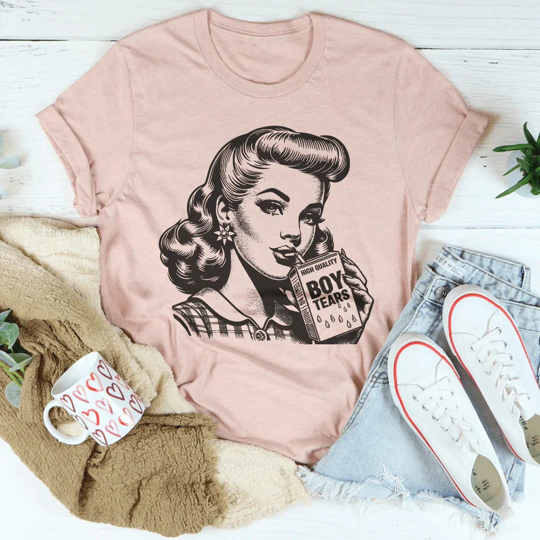 High Quality Boy Tears Tee Heather Prism Peach / S Peachy Sunday T-Shirt