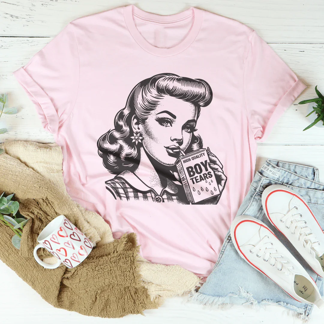 High Quality Boy Tears Tee Pink / S Peachy Sunday T-Shirt