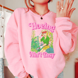 Hoeing Ain't Easy Sweatshirt Light Pink / S Peachy Sunday T-Shirt