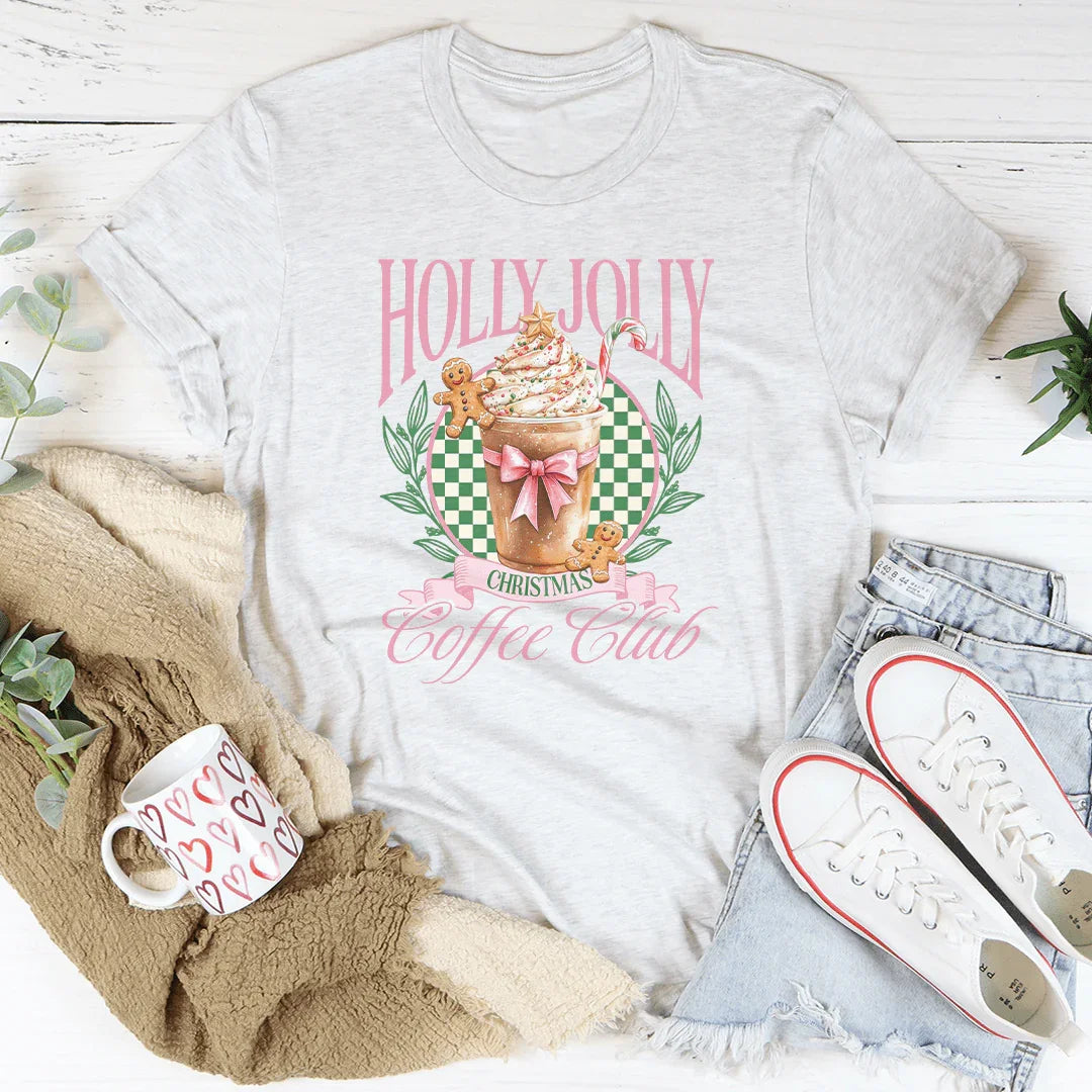 Holly Jolly Coffee Club Tee Ash / S Peachy Sunday T-Shirt